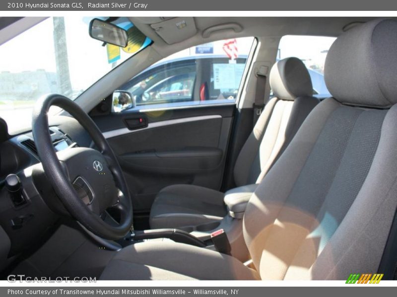 Radiant Silver / Gray 2010 Hyundai Sonata GLS