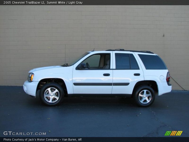 Summit White / Light Gray 2005 Chevrolet TrailBlazer LS