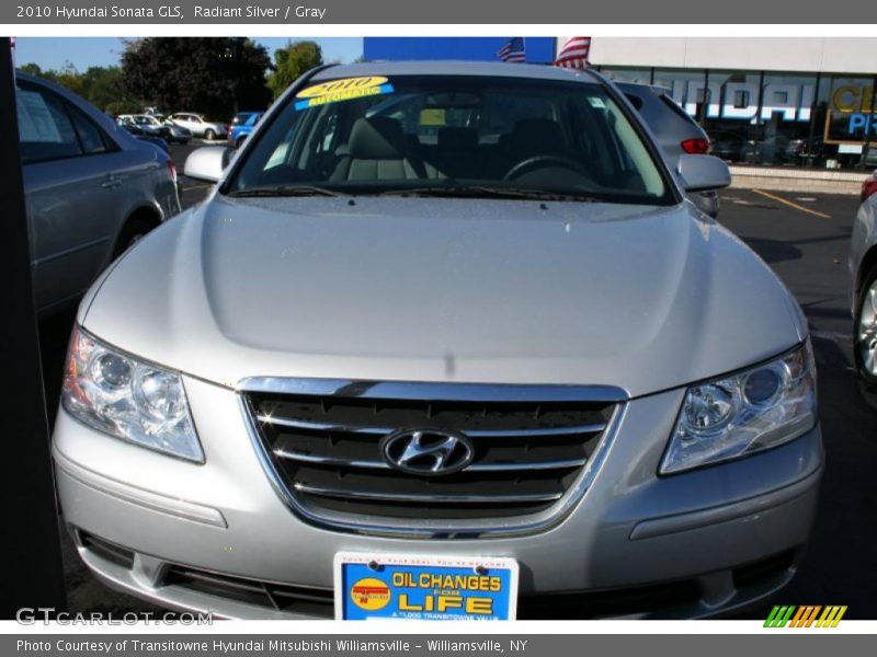 Radiant Silver / Gray 2010 Hyundai Sonata GLS