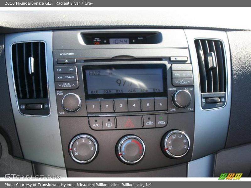 Radiant Silver / Gray 2010 Hyundai Sonata GLS