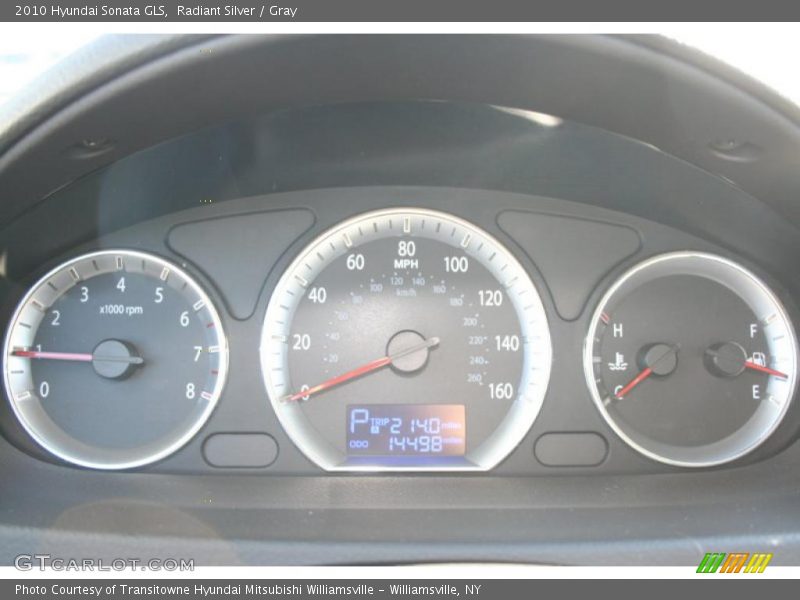 Radiant Silver / Gray 2010 Hyundai Sonata GLS