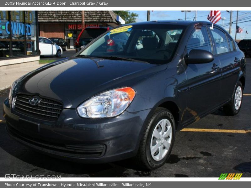 Charcoal Gray / Gray 2009 Hyundai Accent GLS 4 Door