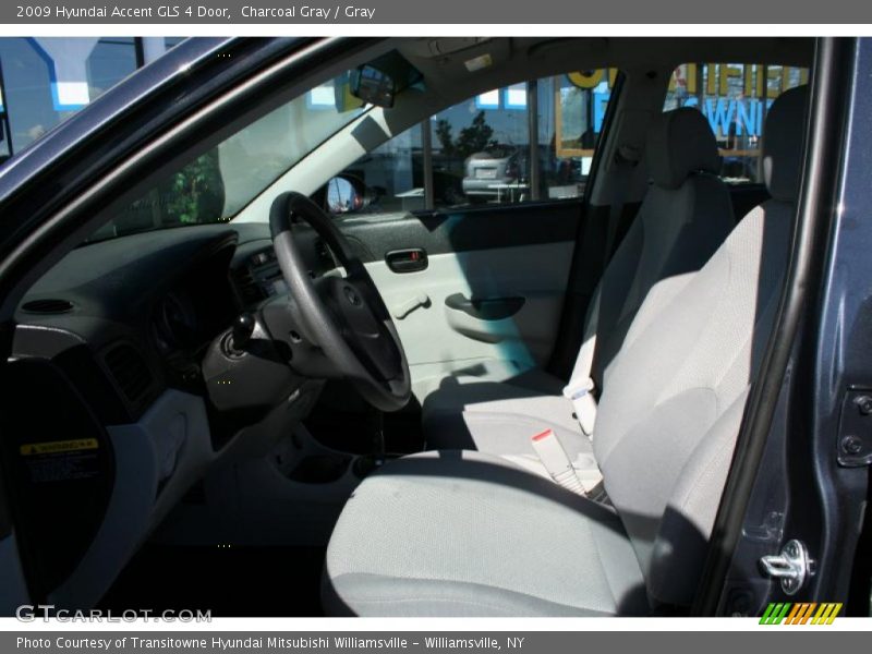 Charcoal Gray / Gray 2009 Hyundai Accent GLS 4 Door