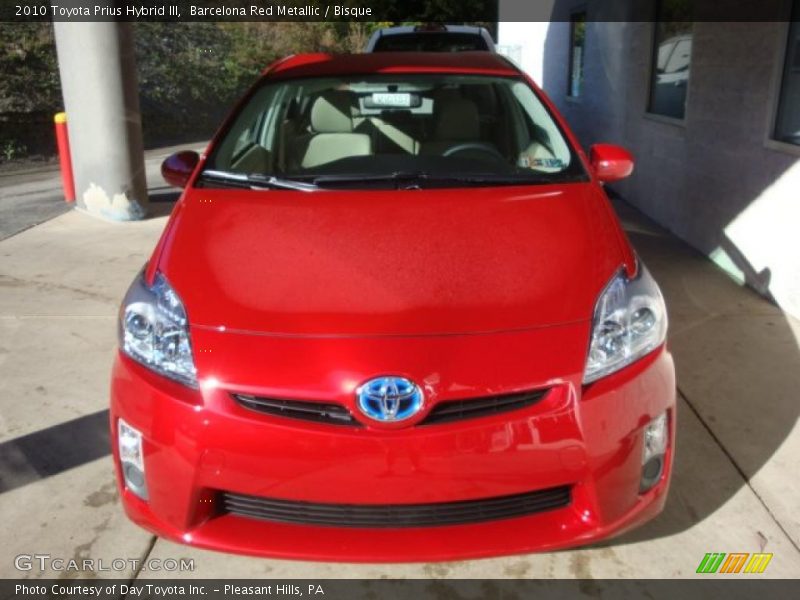 Barcelona Red Metallic / Bisque 2010 Toyota Prius Hybrid III