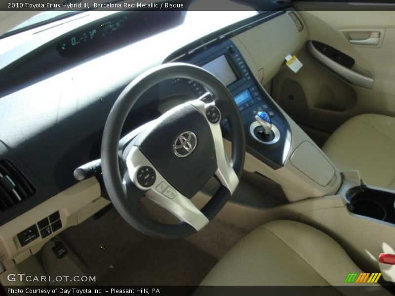 Barcelona Red Metallic / Bisque 2010 Toyota Prius Hybrid III