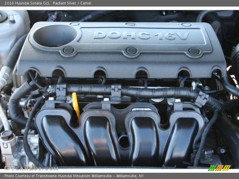 Radiant Silver / Camel 2010 Hyundai Sonata GLS