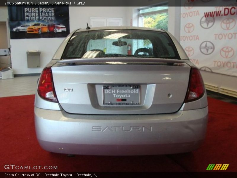 Silver Nickel / Gray 2006 Saturn ION 3 Sedan