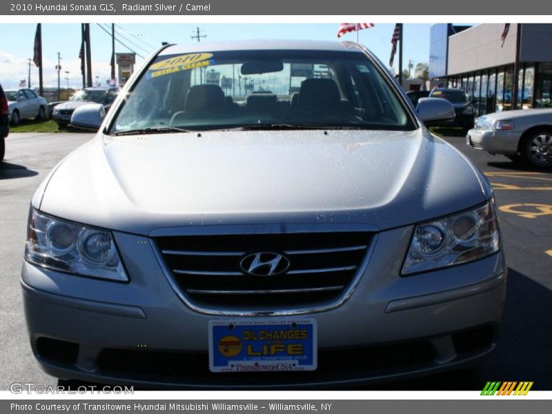 Radiant Silver / Camel 2010 Hyundai Sonata GLS