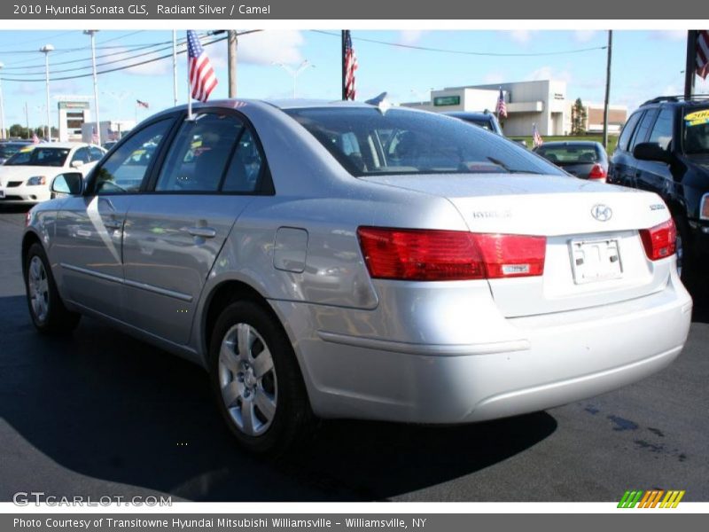 Radiant Silver / Camel 2010 Hyundai Sonata GLS