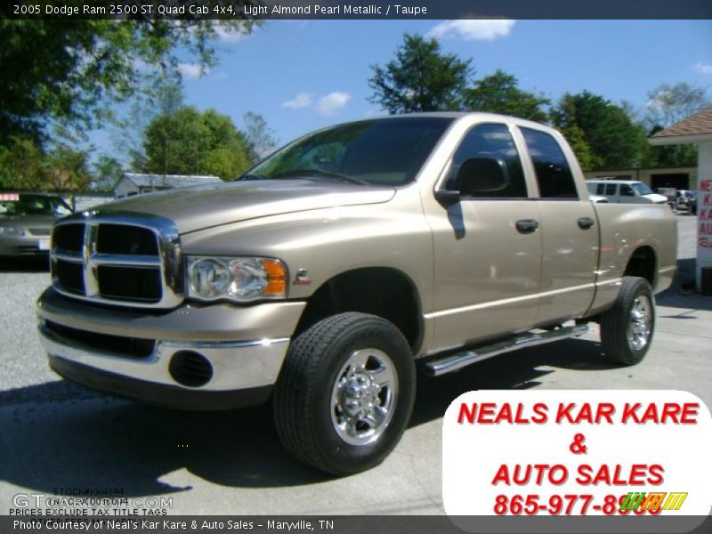 Light Almond Pearl Metallic / Taupe 2005 Dodge Ram 2500 ST Quad Cab 4x4