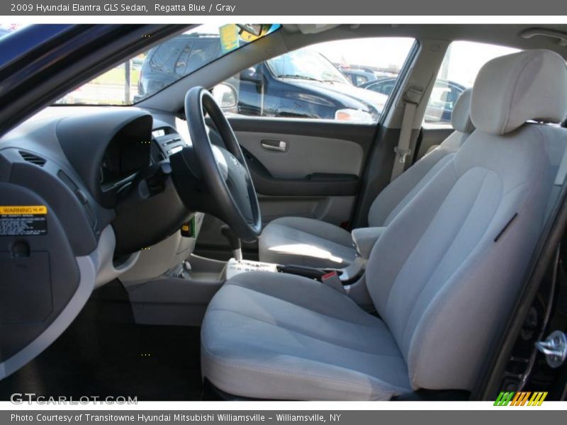 Regatta Blue / Gray 2009 Hyundai Elantra GLS Sedan