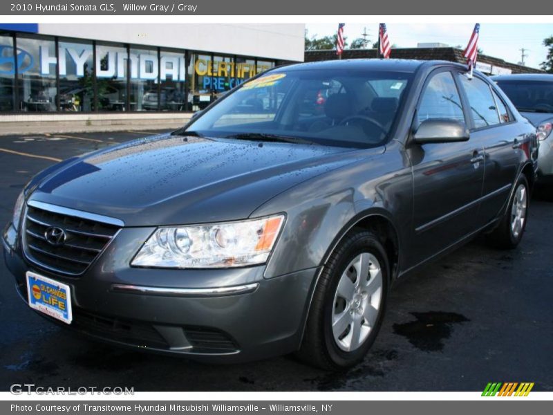 Willow Gray / Gray 2010 Hyundai Sonata GLS