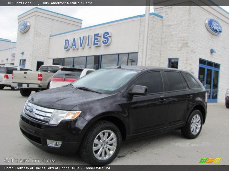 Dark Amethyst Metallic / Camel 2007 Ford Edge SEL
