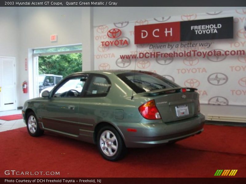 Quartz Green Metallic / Gray 2003 Hyundai Accent GT Coupe