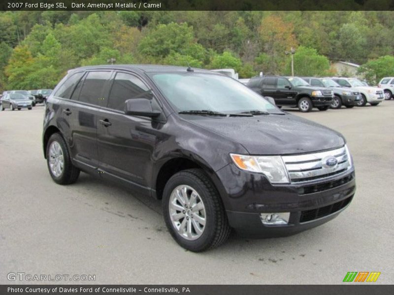 Dark Amethyst Metallic / Camel 2007 Ford Edge SEL
