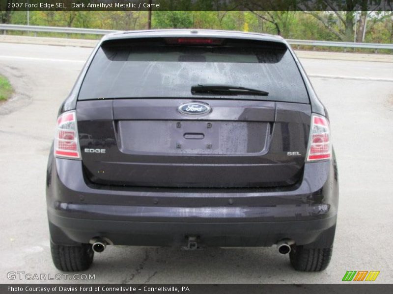 Dark Amethyst Metallic / Camel 2007 Ford Edge SEL