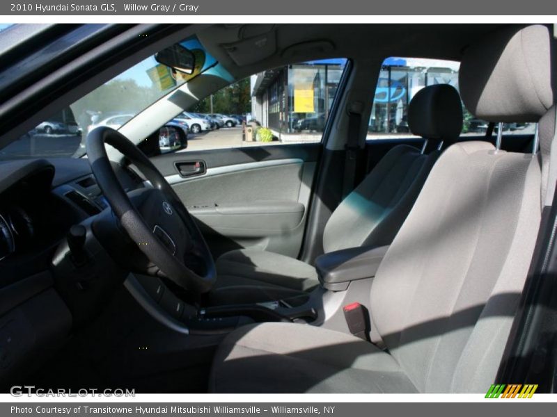 Willow Gray / Gray 2010 Hyundai Sonata GLS