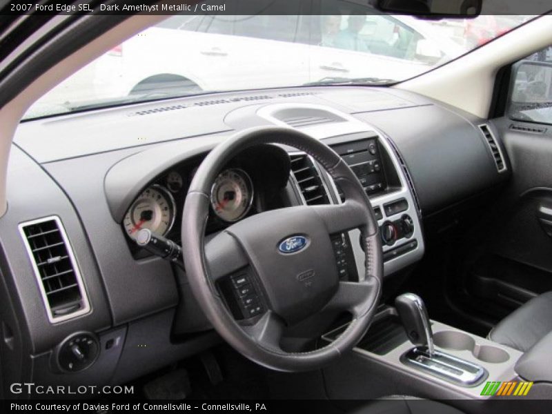 Dark Amethyst Metallic / Camel 2007 Ford Edge SEL