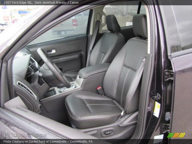 Dark Amethyst Metallic / Camel 2007 Ford Edge SEL