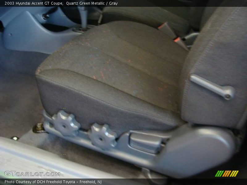 Quartz Green Metallic / Gray 2003 Hyundai Accent GT Coupe