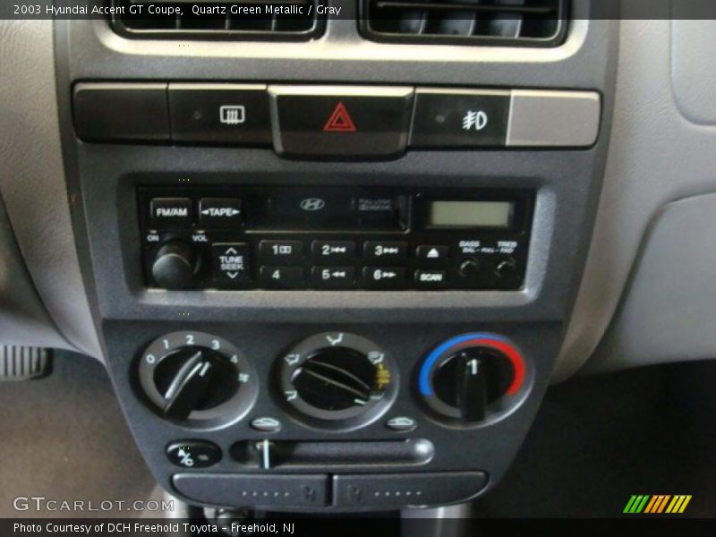 Quartz Green Metallic / Gray 2003 Hyundai Accent GT Coupe