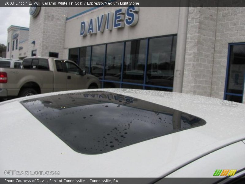 Ceramic White Tri Coat / Espresso/Medium Light Stone 2003 Lincoln LS V6