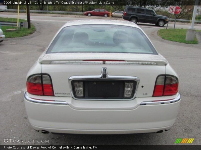 Ceramic White Tri Coat / Espresso/Medium Light Stone 2003 Lincoln LS V6