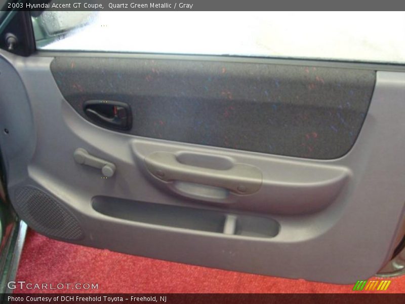 Quartz Green Metallic / Gray 2003 Hyundai Accent GT Coupe