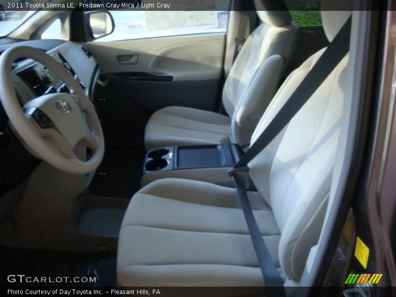 Predawn Gray Mica / Light Gray 2011 Toyota Sienna LE