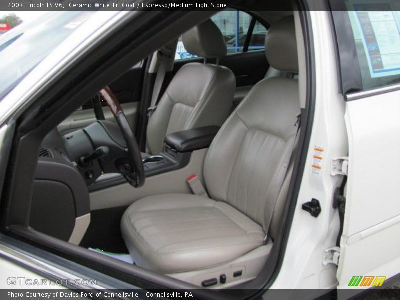 Ceramic White Tri Coat / Espresso/Medium Light Stone 2003 Lincoln LS V6