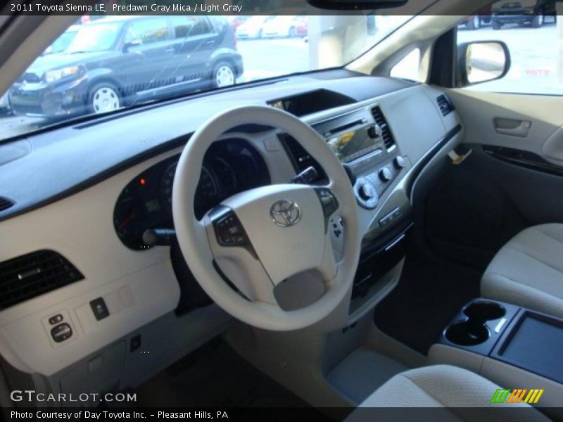 Predawn Gray Mica / Light Gray 2011 Toyota Sienna LE