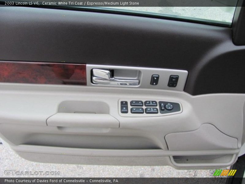 Ceramic White Tri Coat / Espresso/Medium Light Stone 2003 Lincoln LS V6