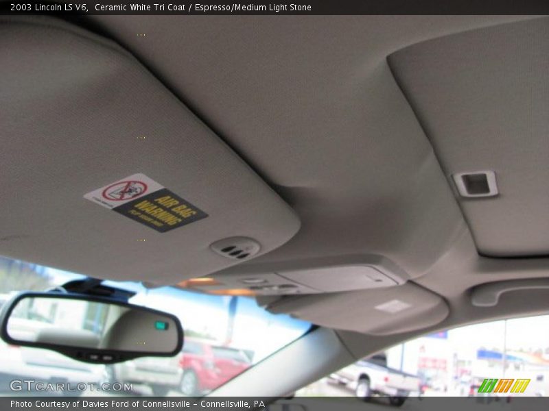 Ceramic White Tri Coat / Espresso/Medium Light Stone 2003 Lincoln LS V6
