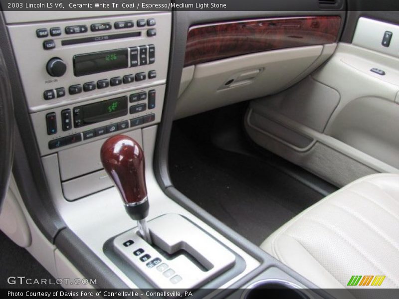 Ceramic White Tri Coat / Espresso/Medium Light Stone 2003 Lincoln LS V6