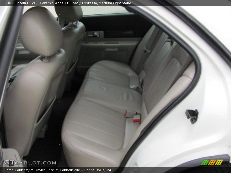 Ceramic White Tri Coat / Espresso/Medium Light Stone 2003 Lincoln LS V6