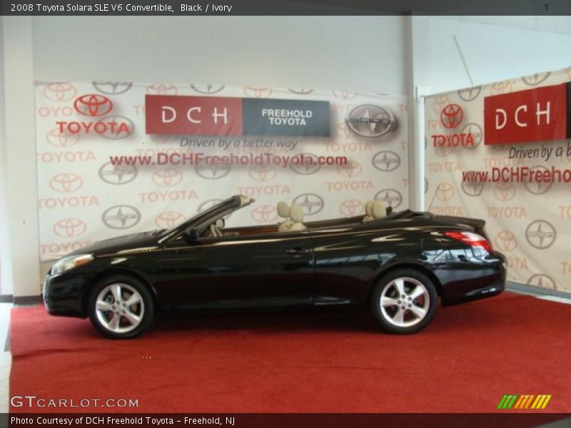 Black / Ivory 2008 Toyota Solara SLE V6 Convertible