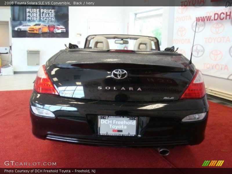Black / Ivory 2008 Toyota Solara SLE V6 Convertible