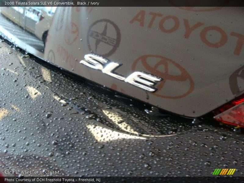 Black / Ivory 2008 Toyota Solara SLE V6 Convertible