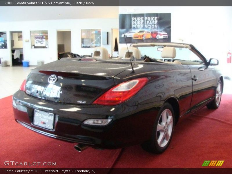 Black / Ivory 2008 Toyota Solara SLE V6 Convertible