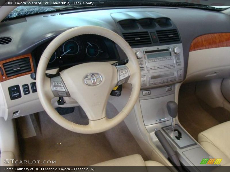 Black / Ivory 2008 Toyota Solara SLE V6 Convertible