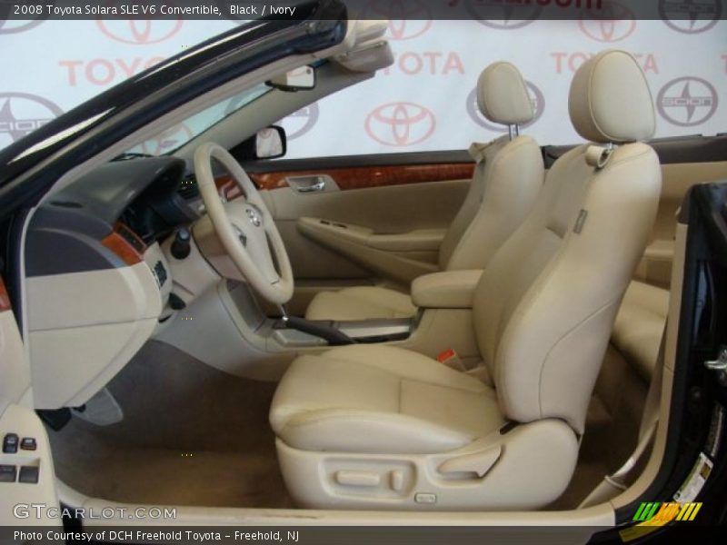 Black / Ivory 2008 Toyota Solara SLE V6 Convertible