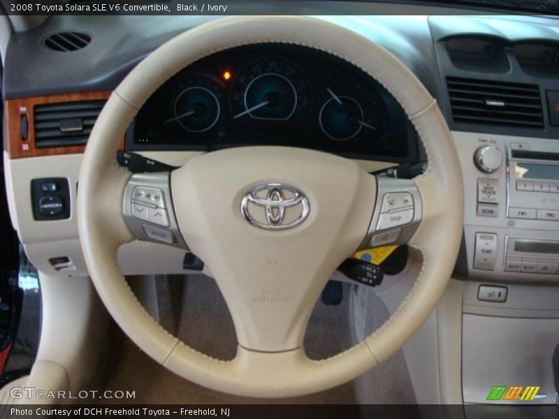 Black / Ivory 2008 Toyota Solara SLE V6 Convertible
