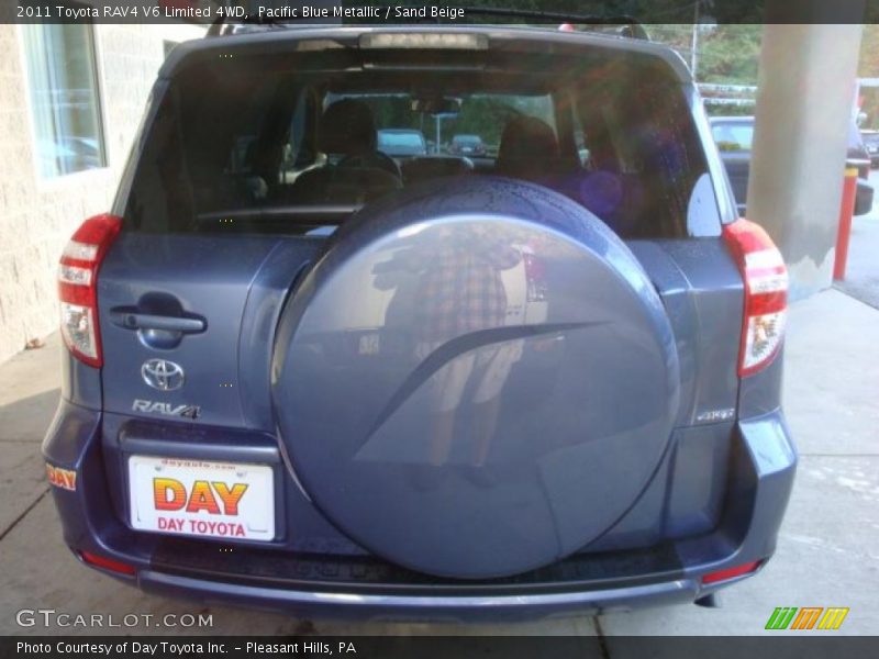 Pacific Blue Metallic / Sand Beige 2011 Toyota RAV4 V6 Limited 4WD
