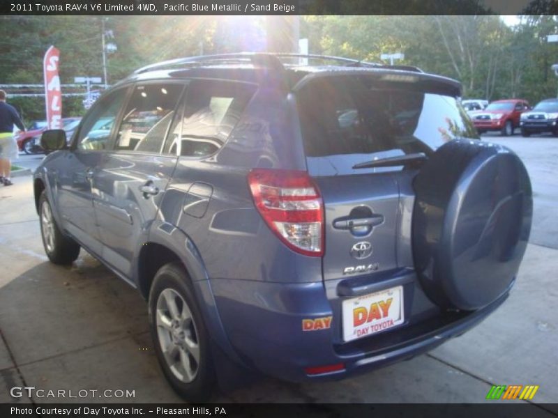 Pacific Blue Metallic / Sand Beige 2011 Toyota RAV4 V6 Limited 4WD
