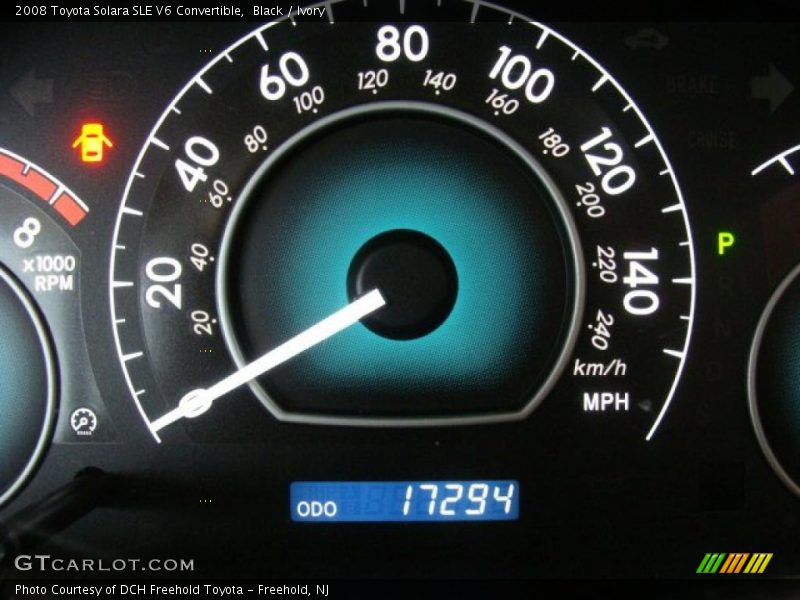 Black / Ivory 2008 Toyota Solara SLE V6 Convertible