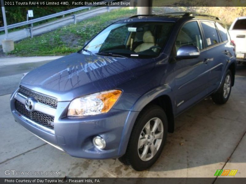 Pacific Blue Metallic / Sand Beige 2011 Toyota RAV4 V6 Limited 4WD