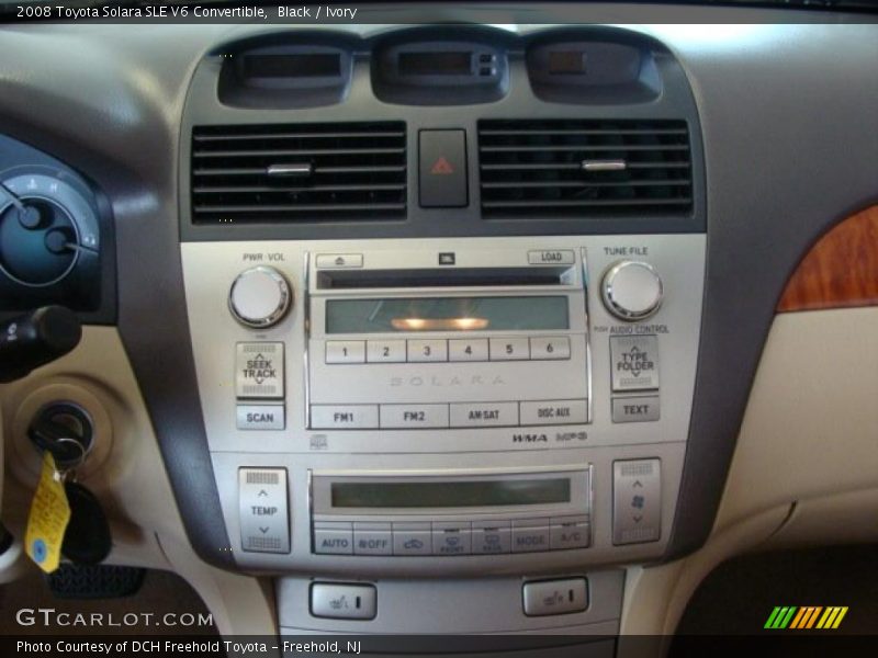 Black / Ivory 2008 Toyota Solara SLE V6 Convertible