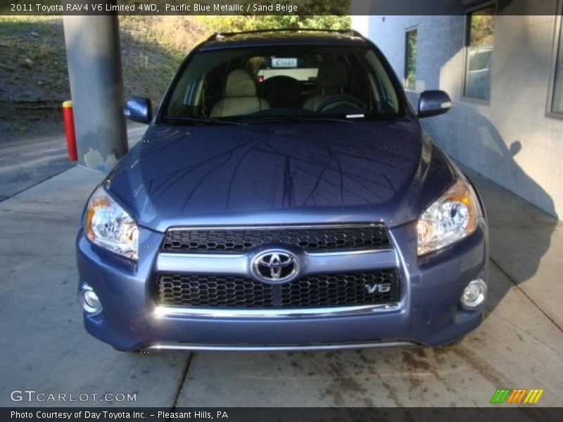 Pacific Blue Metallic / Sand Beige 2011 Toyota RAV4 V6 Limited 4WD