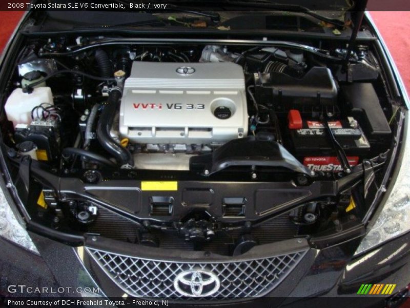 Black / Ivory 2008 Toyota Solara SLE V6 Convertible