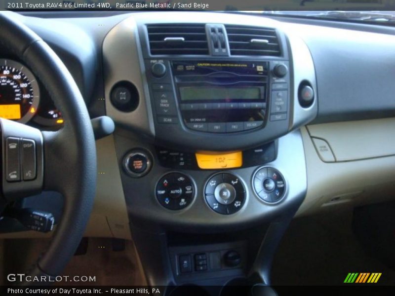 Pacific Blue Metallic / Sand Beige 2011 Toyota RAV4 V6 Limited 4WD